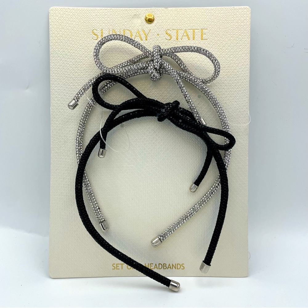 2 Pack Shimmer Headbands